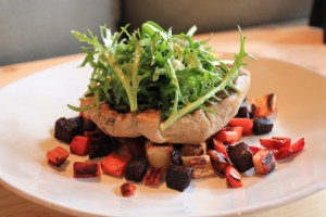 Roasted-Root-Vegetables-Baked-Portobello-Mushroom-Frisee-Salad-3